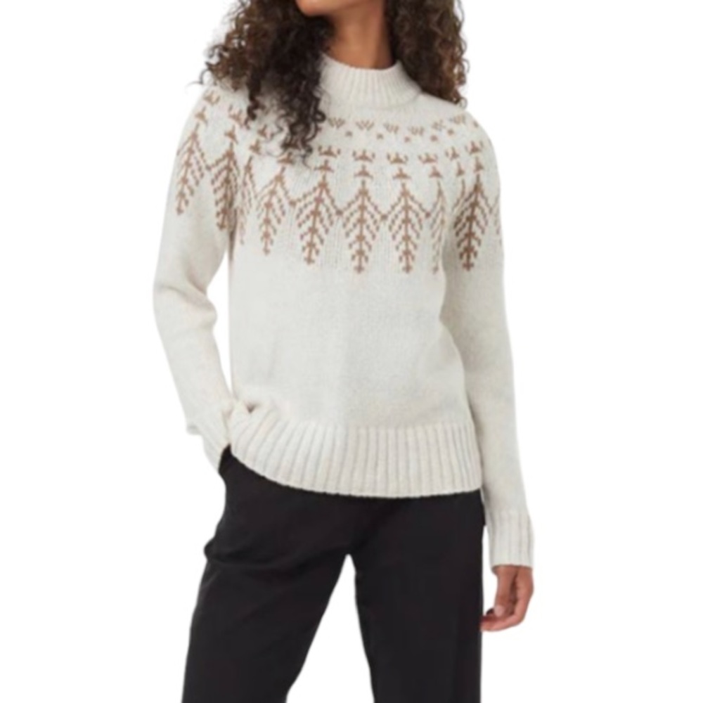 NEW TENTREE Oatmeal  Heathered Mulberry Sweater Size XL